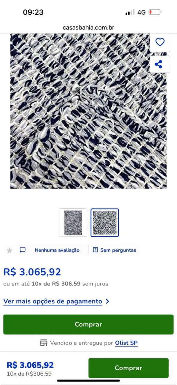 Black Friday!!! Oportunidade única, tapete transado, preço muito abaixo para vender logo