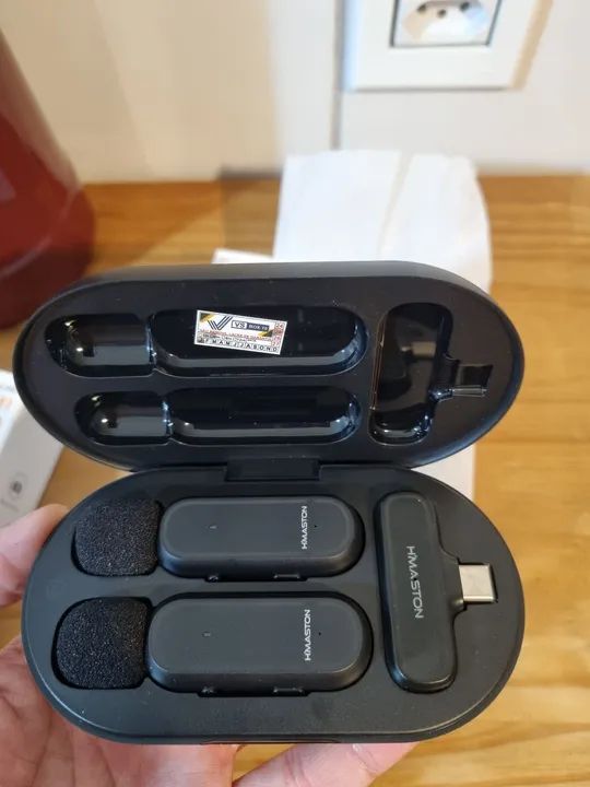 Microfone Sem Fio H'MASTON Tipo-C 2em1 MK08 - Foto 3