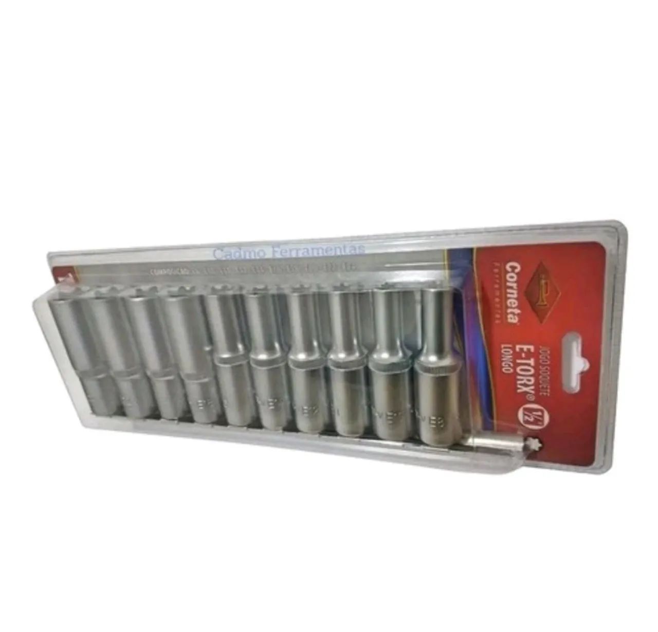 SOQUETE E-TORX LONGO JOGO 10 PEÇAS corneta legítima encaixe de 1/2? - Foto 6