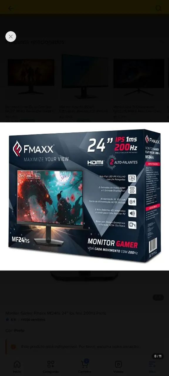 Monitor FullHd 24"  - Foto 2