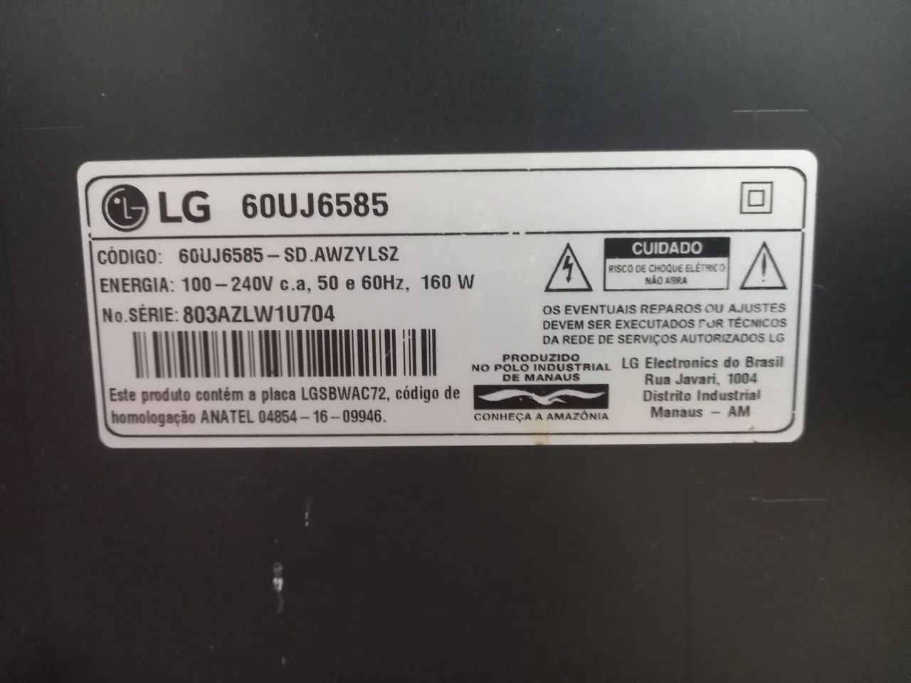 Tv lg 65p com defeito  - Foto 4