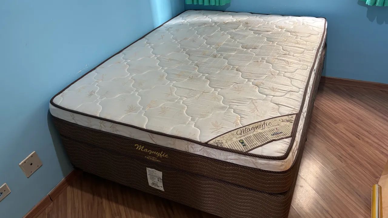 Cama box casal com colchão  - Foto 3