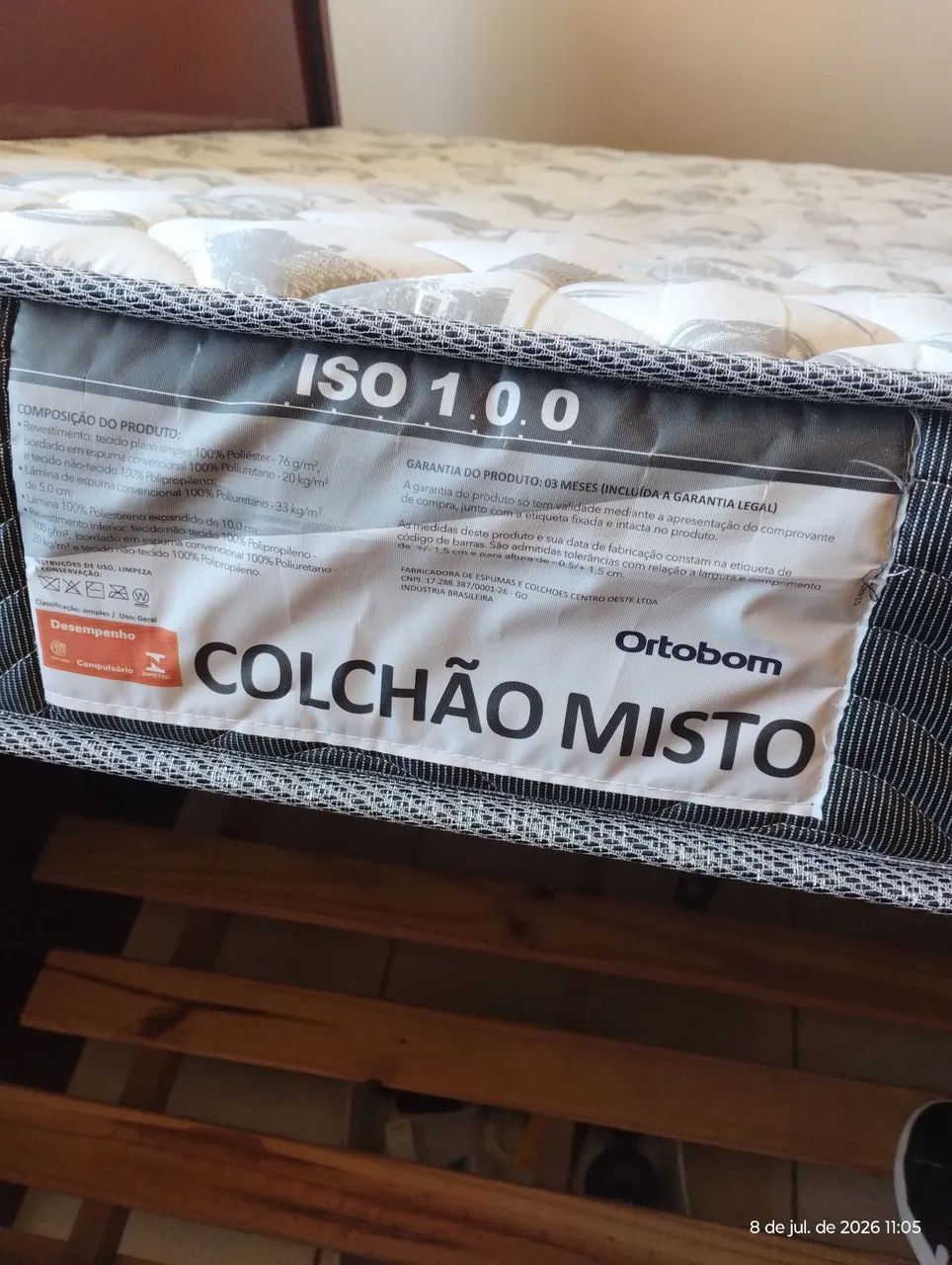 Cama de  casal com colchão  - Foto 3