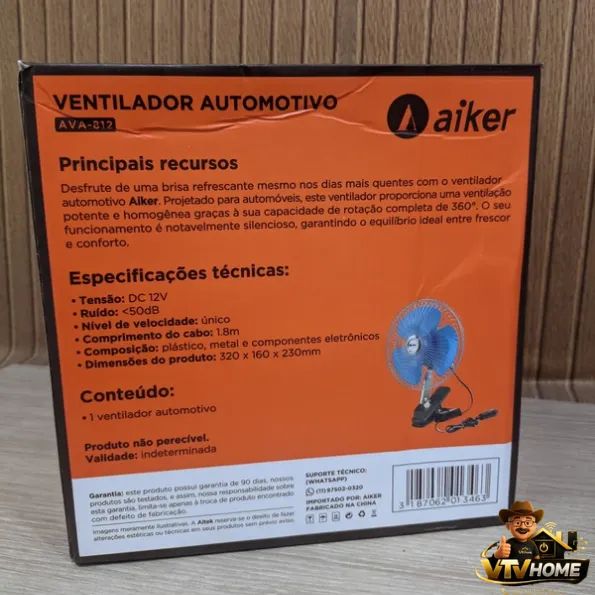 Ventilador Automotivo 12V + Entrega Grátis  - Foto 3