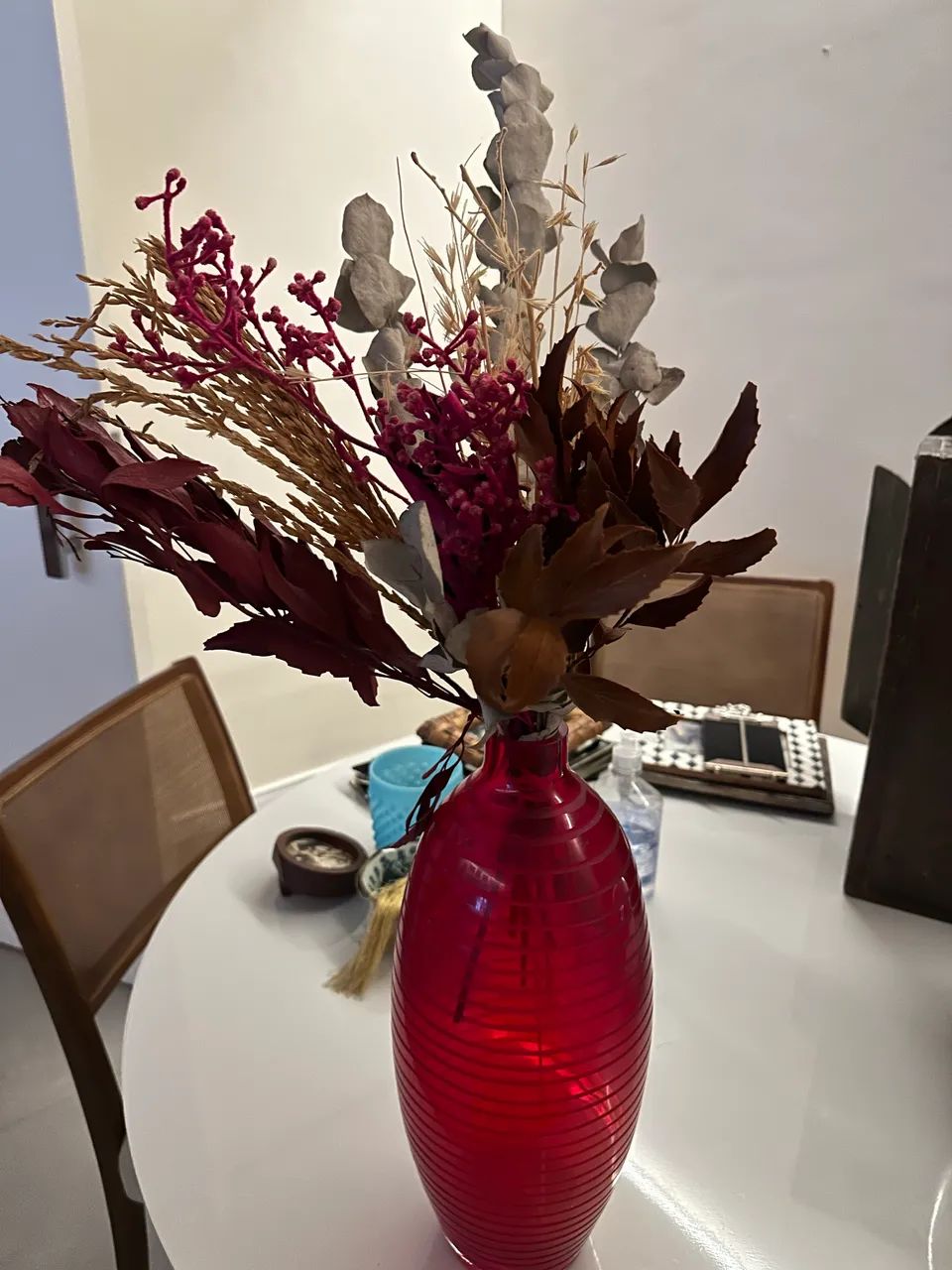 Arrranjo e vaso com flores secas - Foto 2