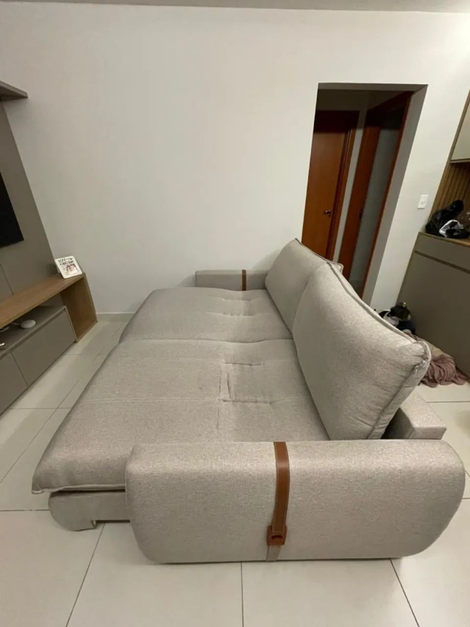 Sofa cama linho  - Foto 4