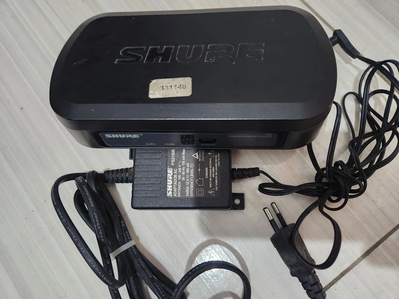 Receptor shure pg4 + fonte original  - Foto 2
