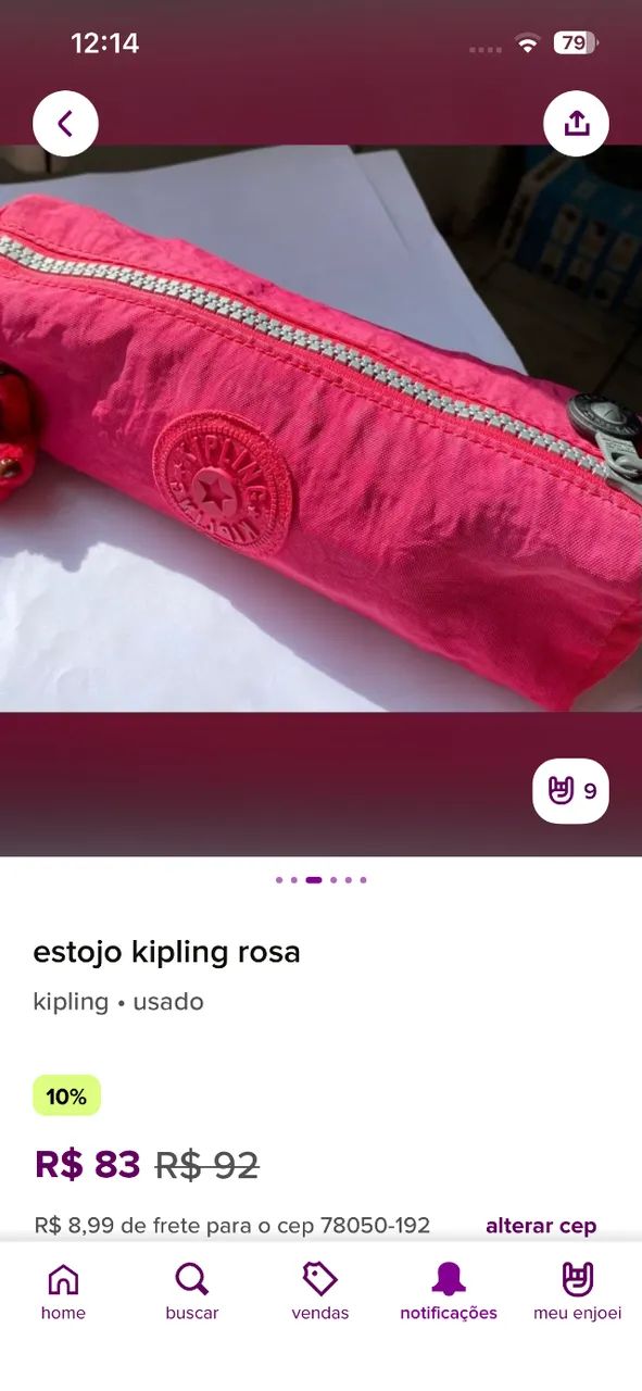 Estojo Kipling original usado - Foto 4