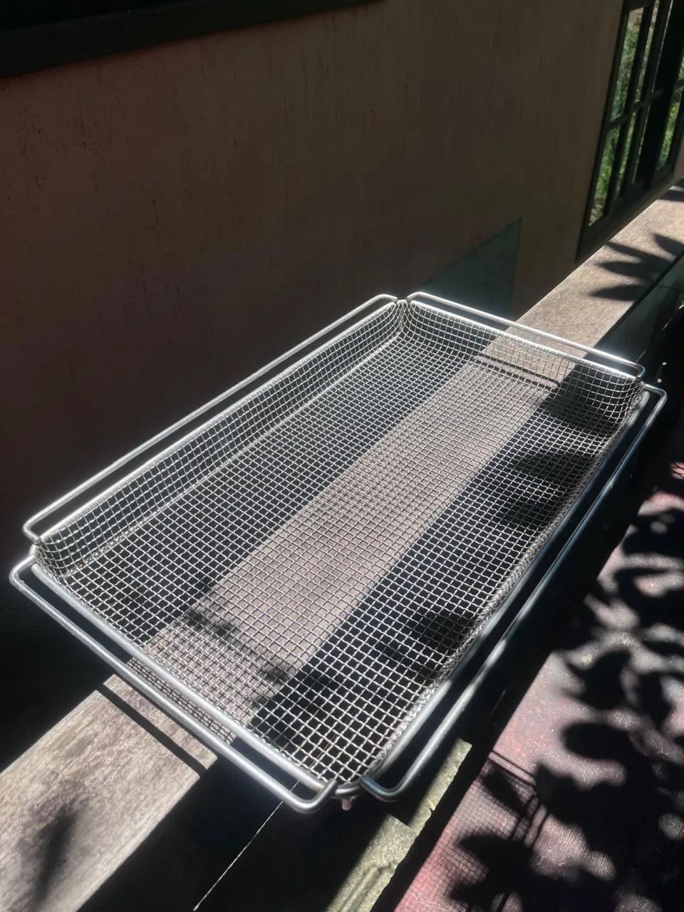 GN 1/1 tela expandida em aço inox | fritura para forno combinado