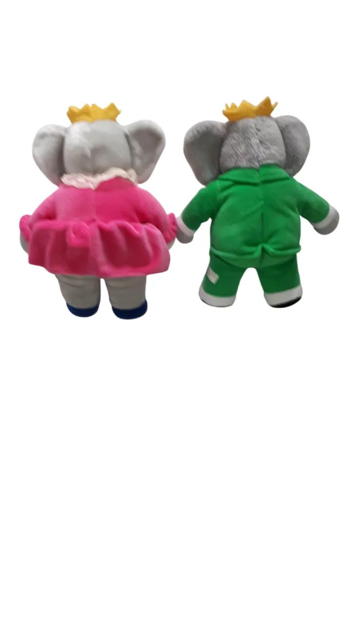 Elefantes Babar & Celeste - Pelúcia Maritel - Foto 2