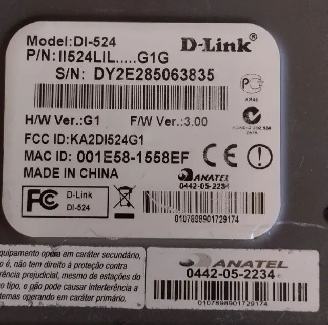 Roteador D-Link DI-524 USADO FUNCIONNDO COM FONTE - Foto 5