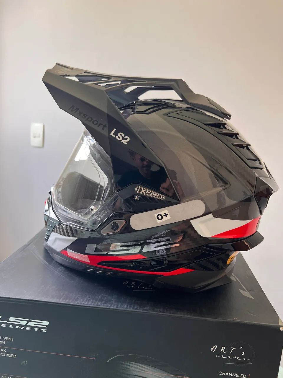 Capacete LS2 MX701 EXPLORER CARBON - Foto 4