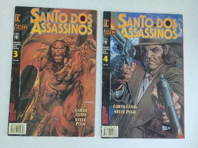 Santo dos Assassinos Mini-série em 4 edições Ed. Abril Garth Ennis