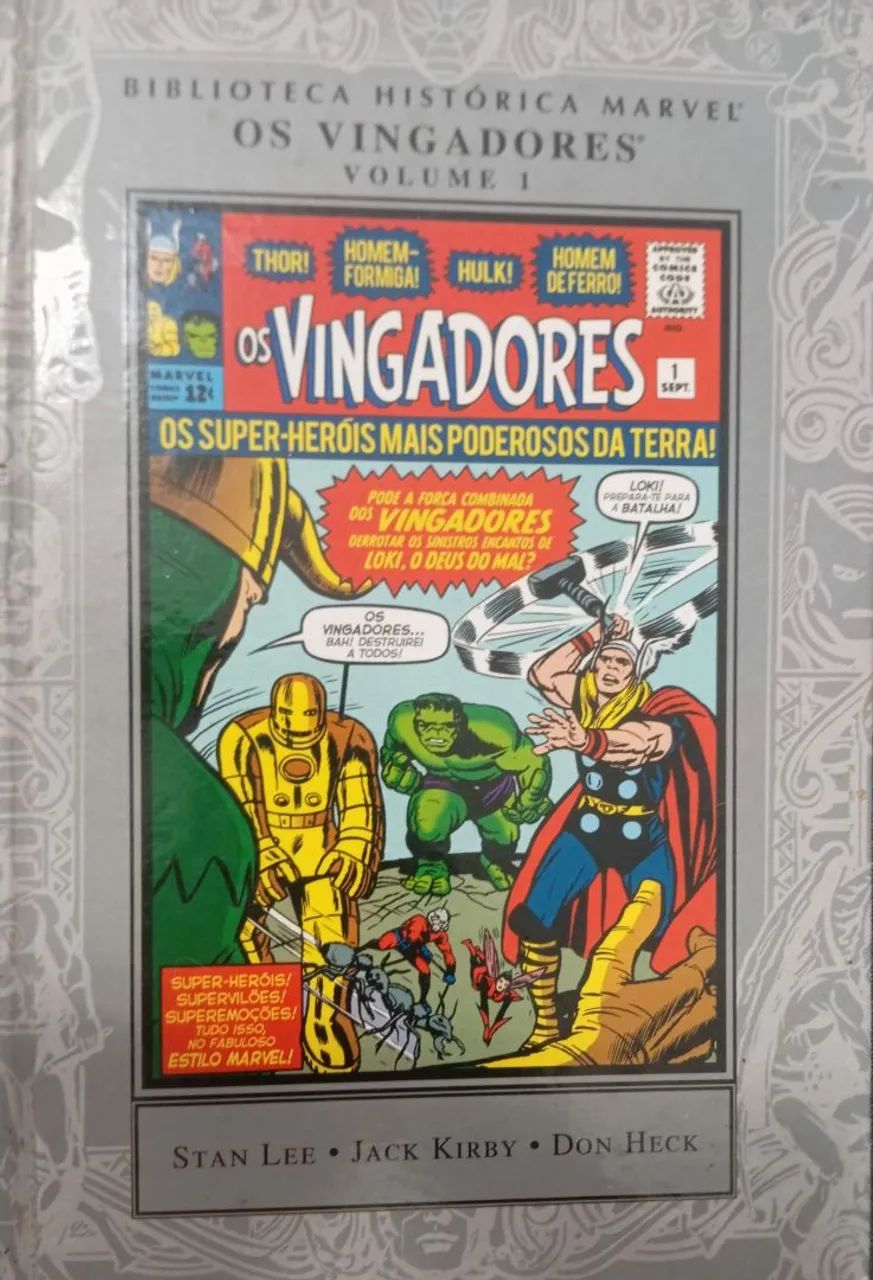 Biblioteca histórica Marvel - Os Vingadores Volume 1 (posso enviar via correios)