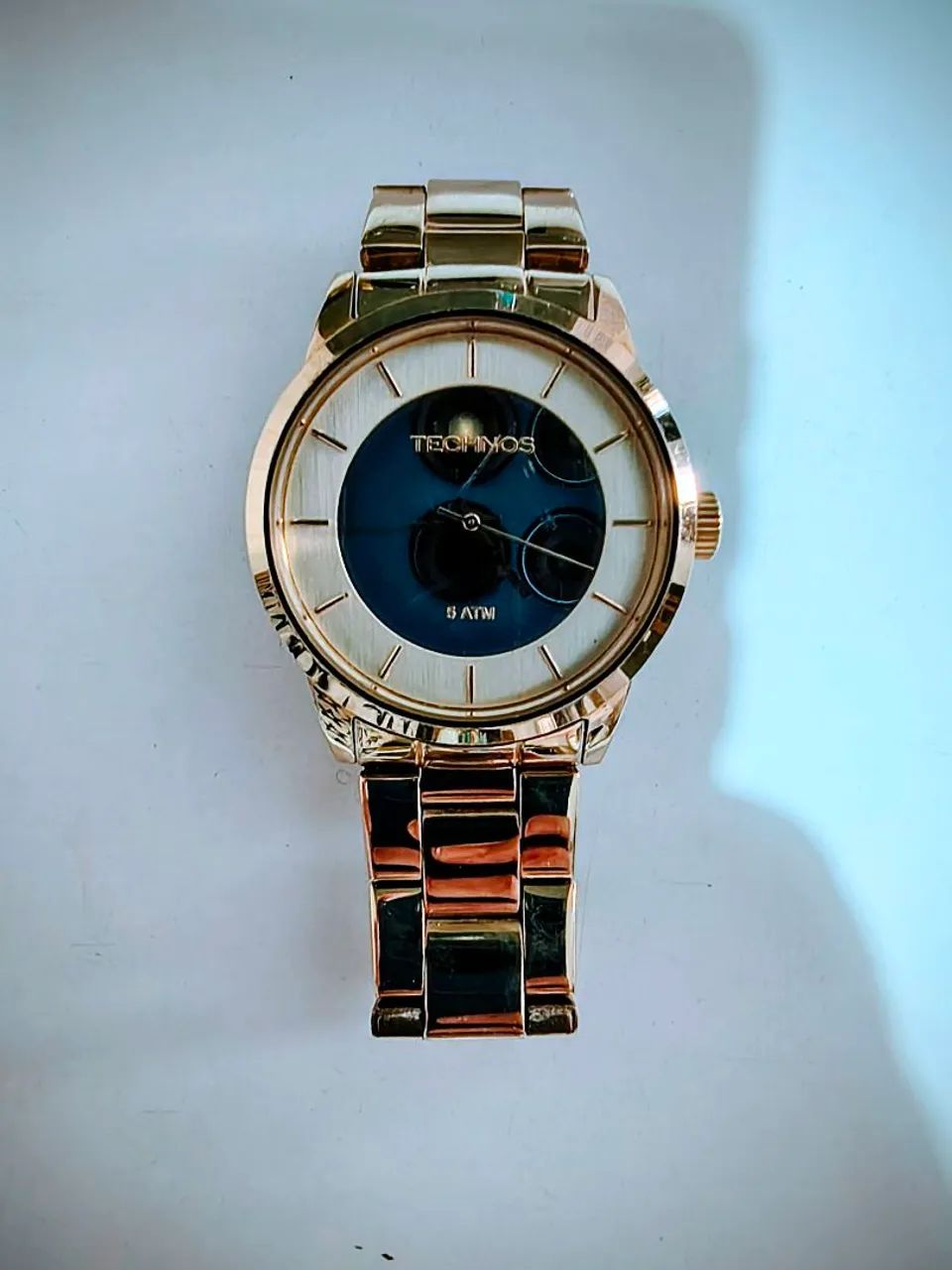 Relógio feminino Technos dourado 