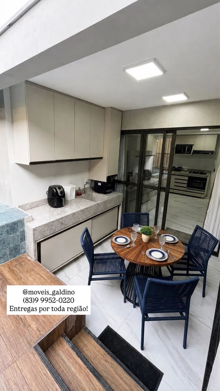 Conjunto de mesa e cadeiras quatro lugares - Foto 3