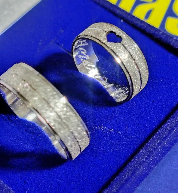 Alianças Namoro Coração Com Risco Prata 950 Com 6 mm Namoro Compromisso Maciço