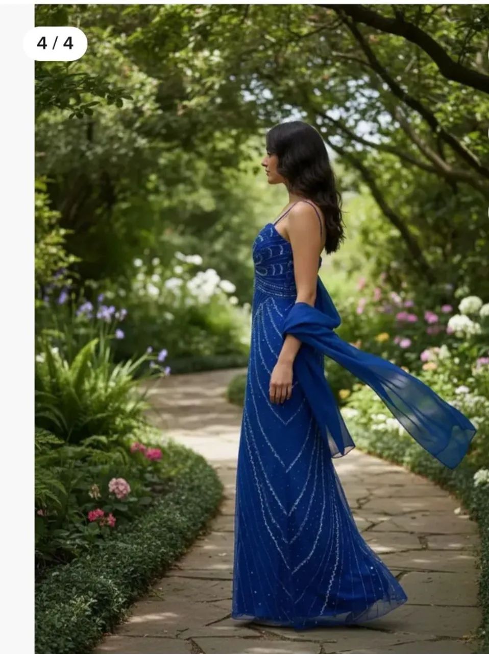 Vestido azul royal lindissimo  - Foto 2