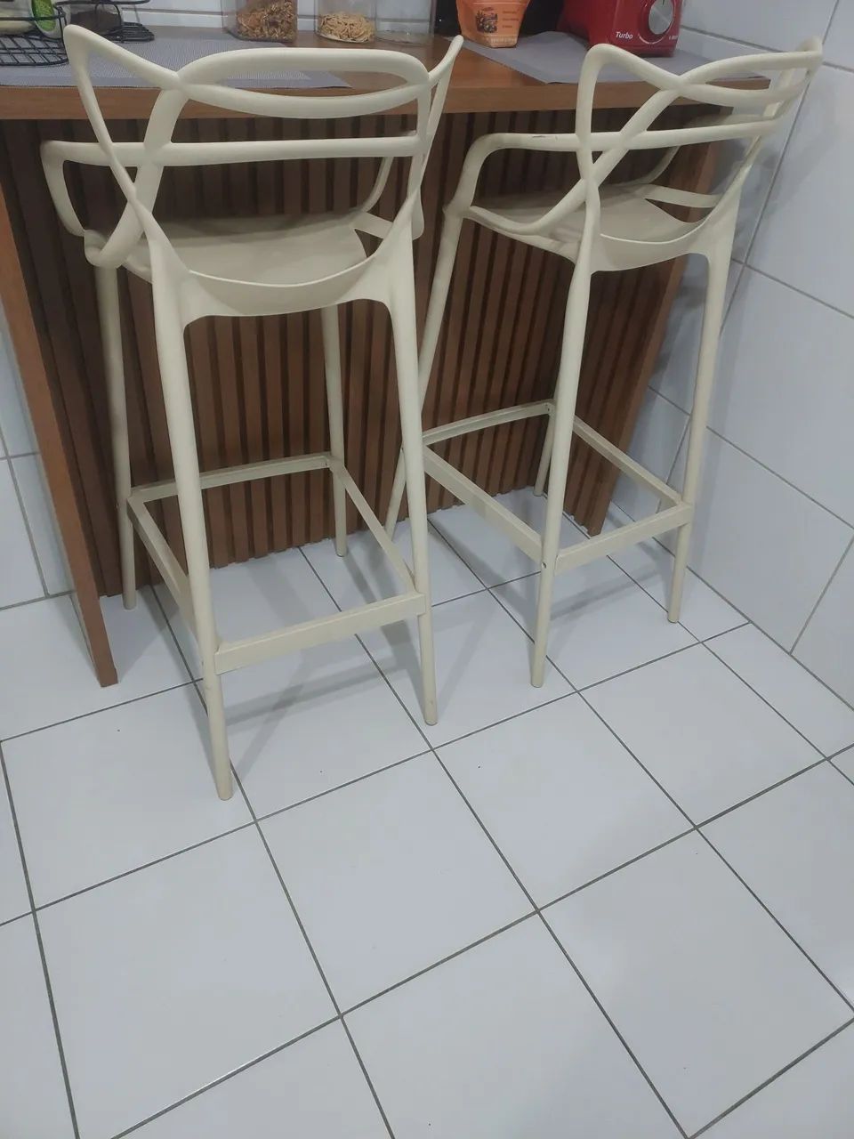 Conjunto Cadeira Marfim Polipropileno Allegra