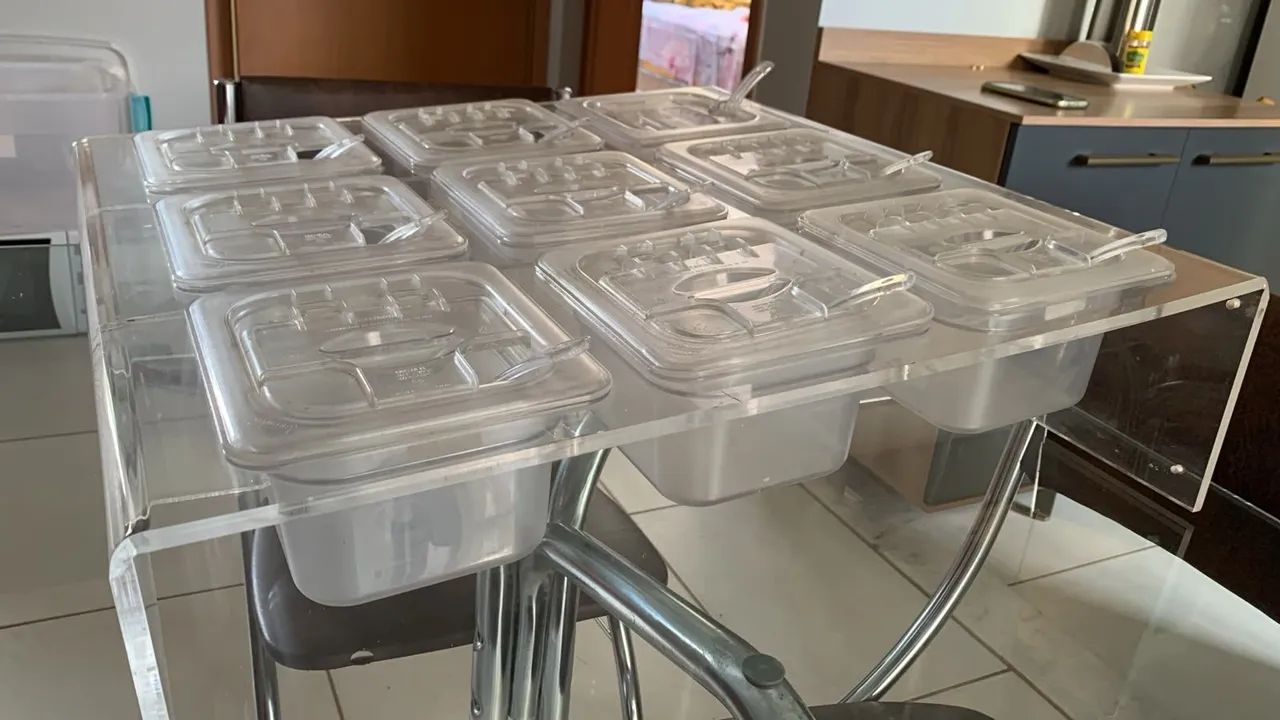 Dispenser para sorveteria e açaiteria