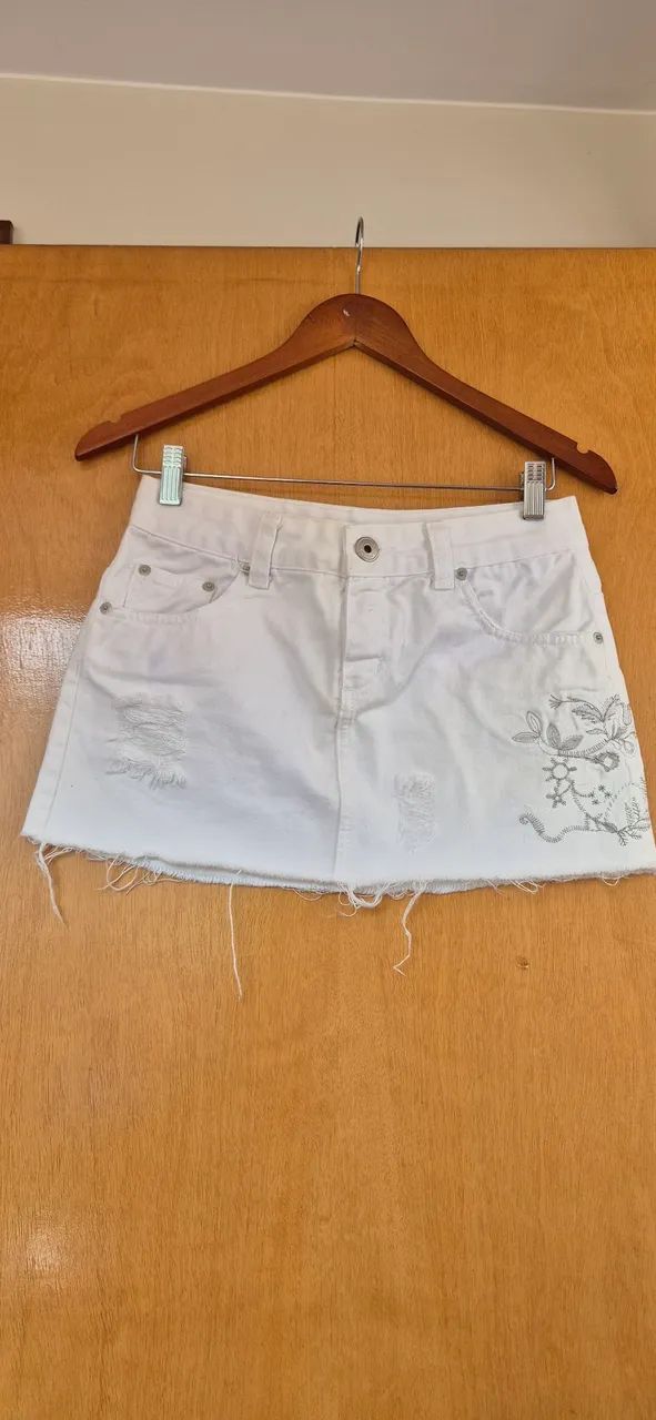 Saia jeans Le Lis Blanc - tamanho 34