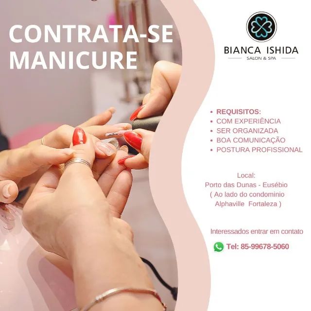 Contrata-se Manicure