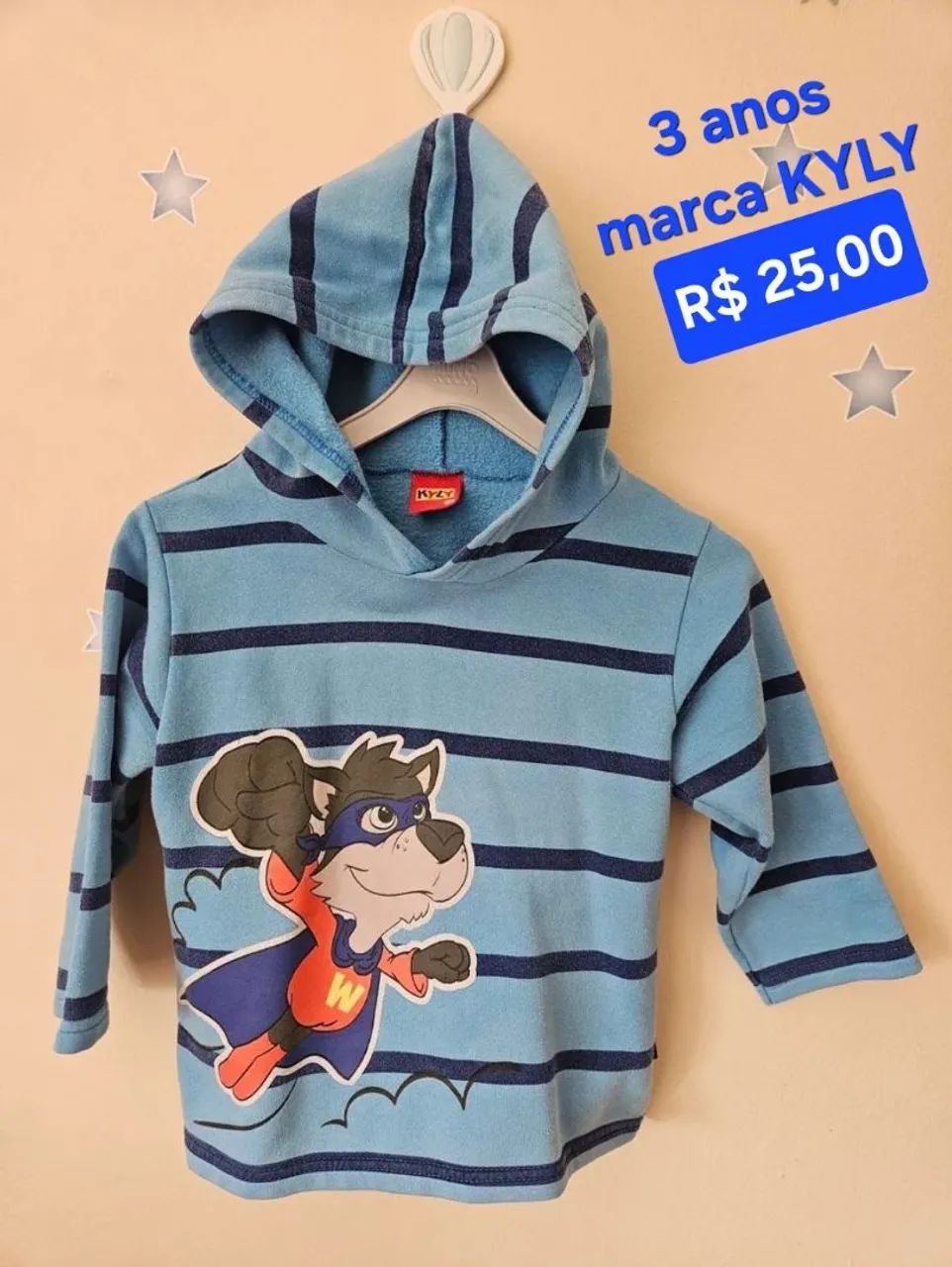 Moletom com capuz, 3anos