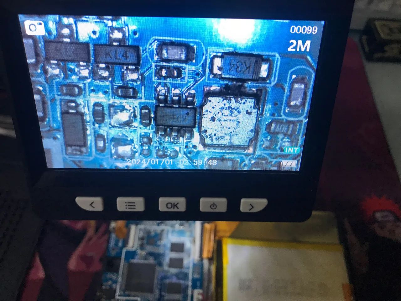 Microscópio eletrônico com tela LCD reparo telefone  - Foto 4