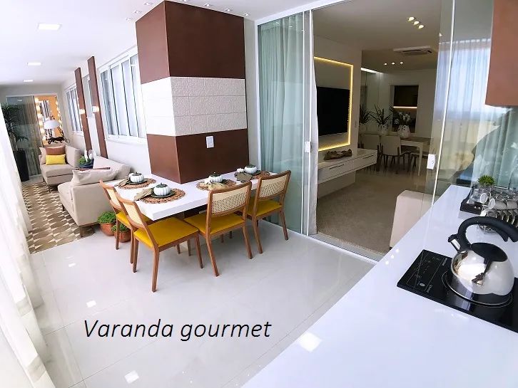 Na quadra mar Praia da Costa, novo e luxuoso apartamento 4 quartos, 2 suítes, 3VGS, lazer 