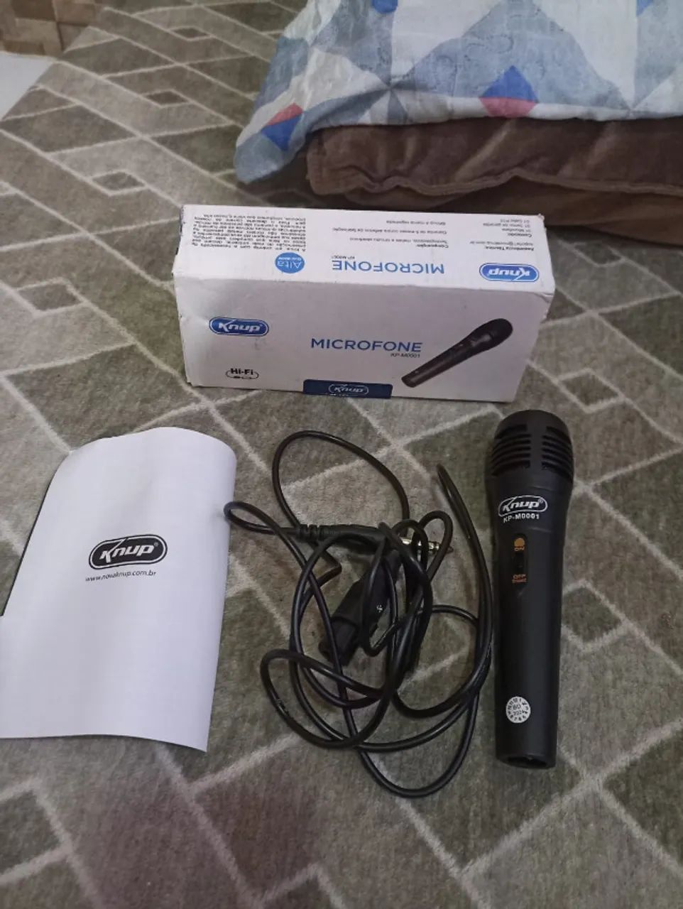 Microfone com fio profissional knup m001 - Foto 2