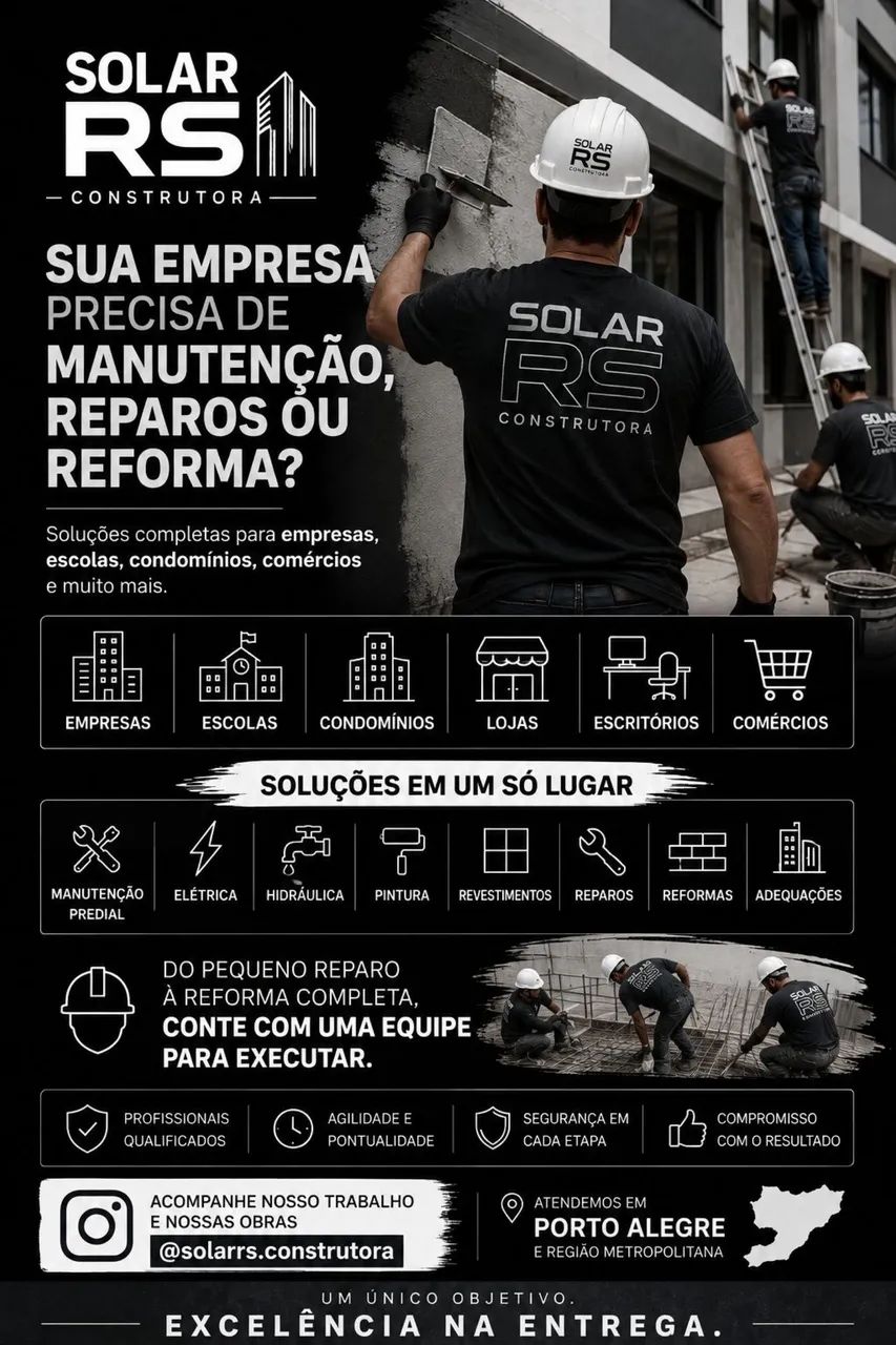 SOLAR RS CONSTRUTORA - REFORMAS E OBRAS