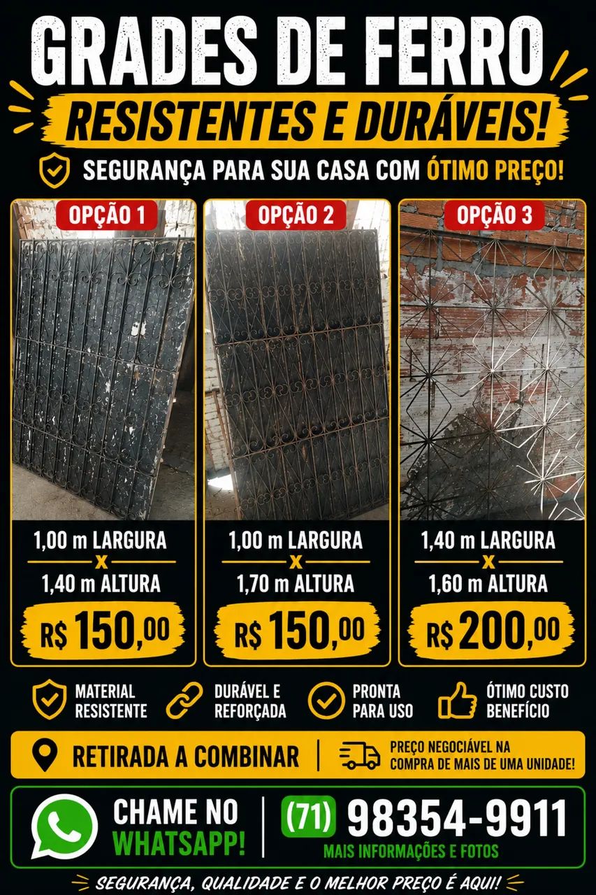 Grades de ferro