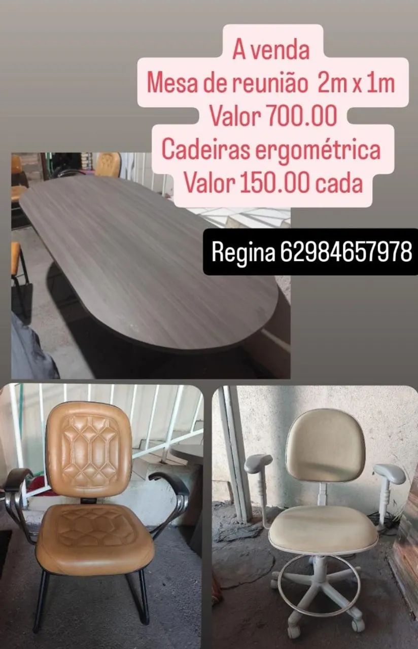Mesa de escritório oval 