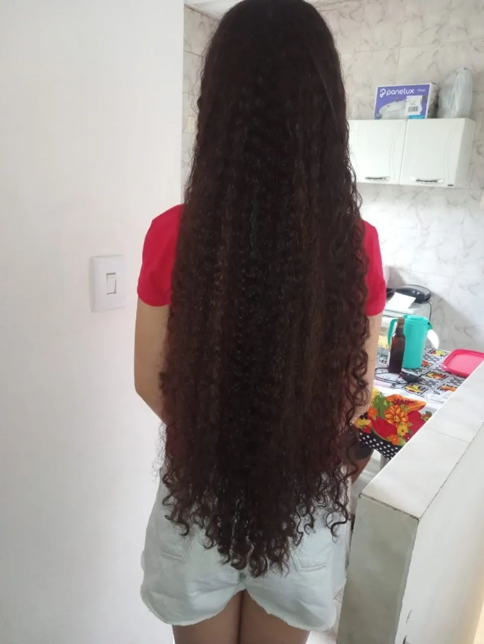 Cabelo Cacheado Castanho longo - Foto 2