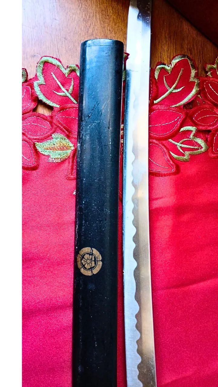CONJUNTO DE RÉPLICAS DECORATIVAS DE ESPADAS SAMURAI JAPONESAS - KATAKANA e WAKISASHI - Foto 5