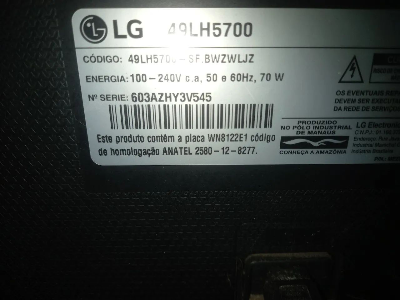 Vendo TV smart LG 40 pl