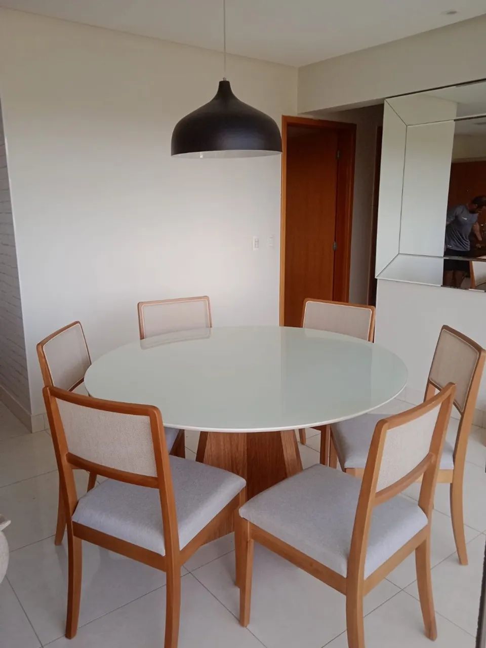 Mesa nova de madeira pronta entrega 