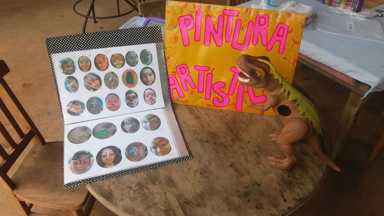 Pintura facial e recreação