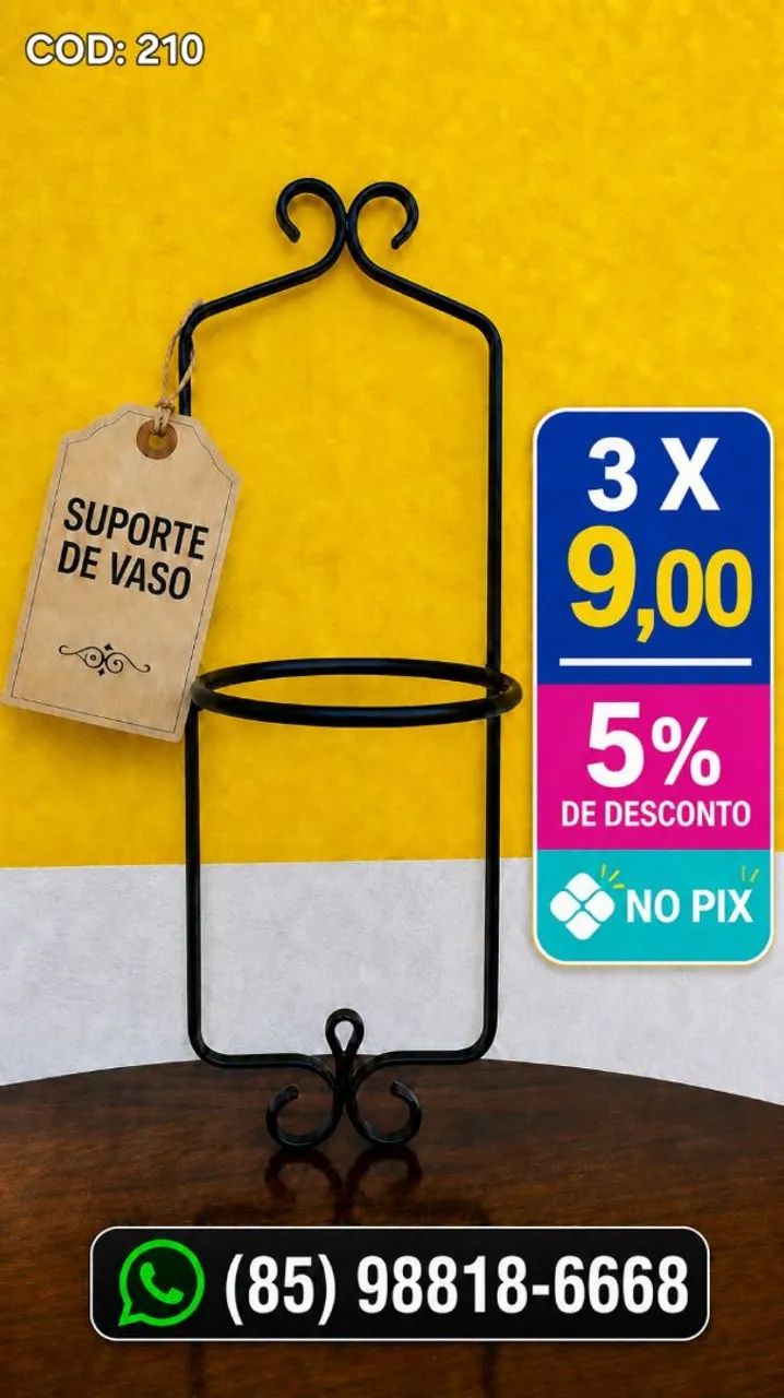 SUPORTE DE VASO, RETIRADA, ENCANTADA - EUSEBIO
