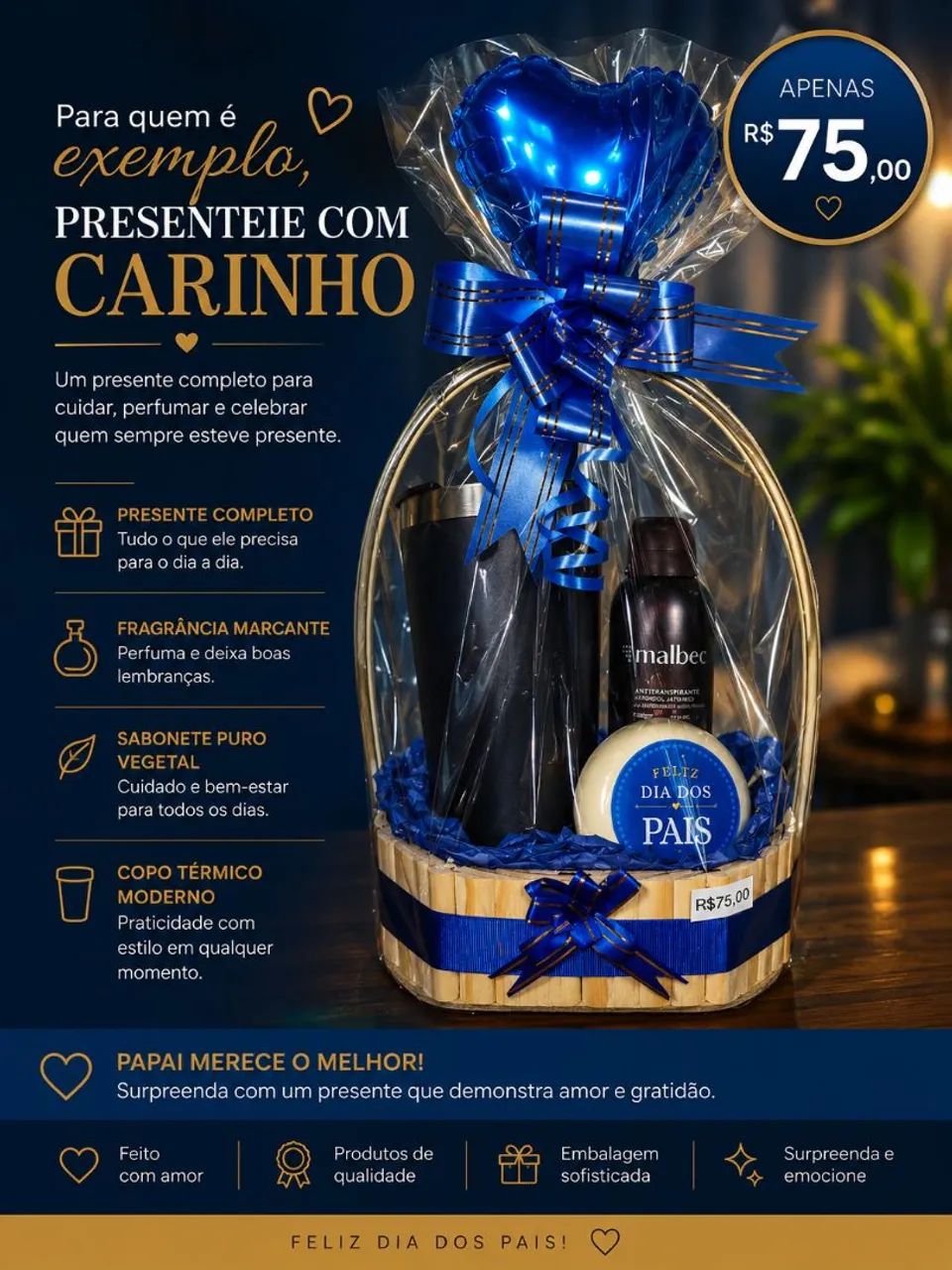 Cesta dia dos pais  - Foto 4