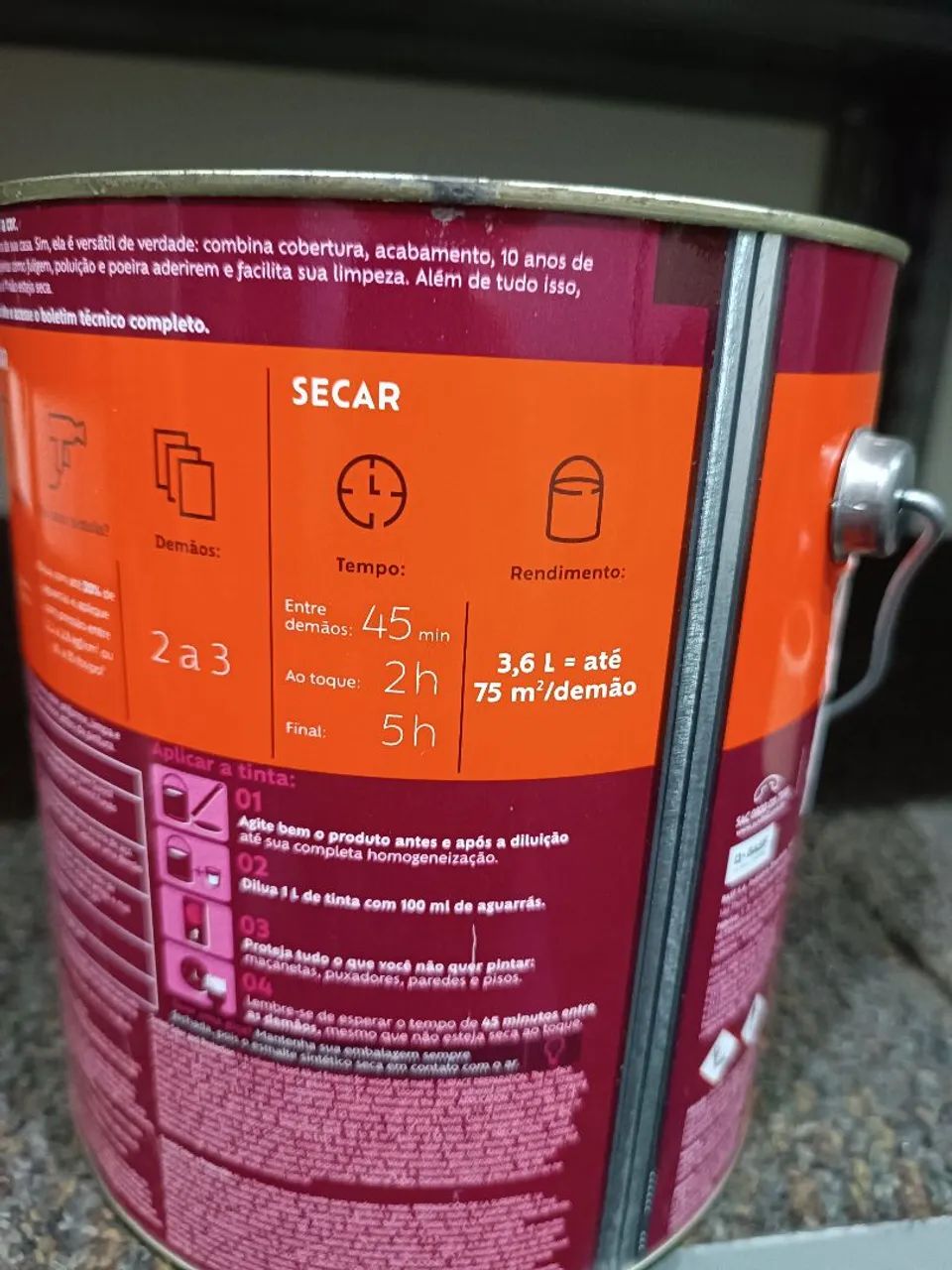 Tinta Esmalte Suvinil Premium Preto Brilhante  - Foto 4