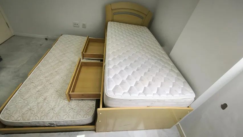 Cama de solteiro dupla, com 2 gavetas - Foto 2