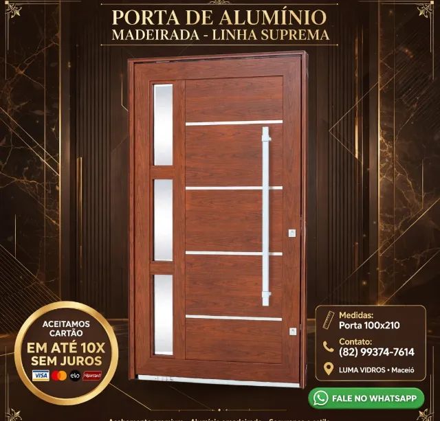 Porta de alumínio 