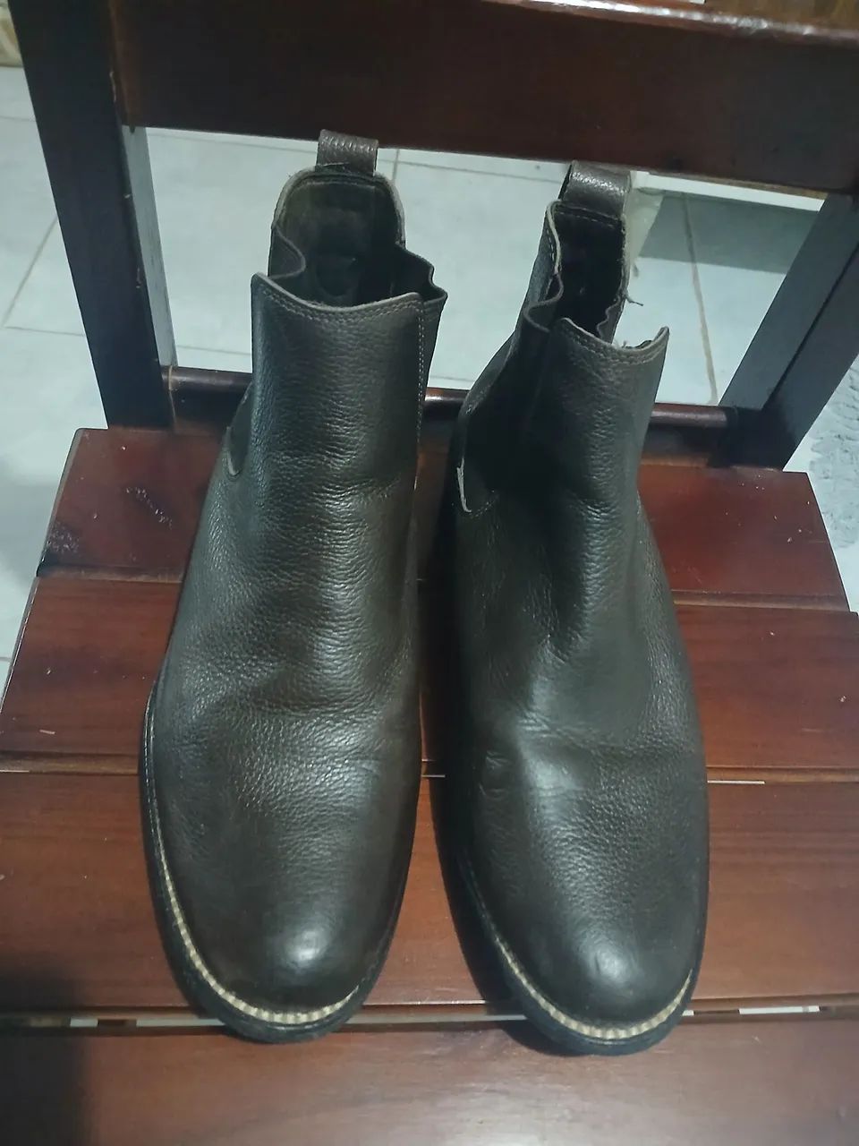 Bota n 39 West couro 