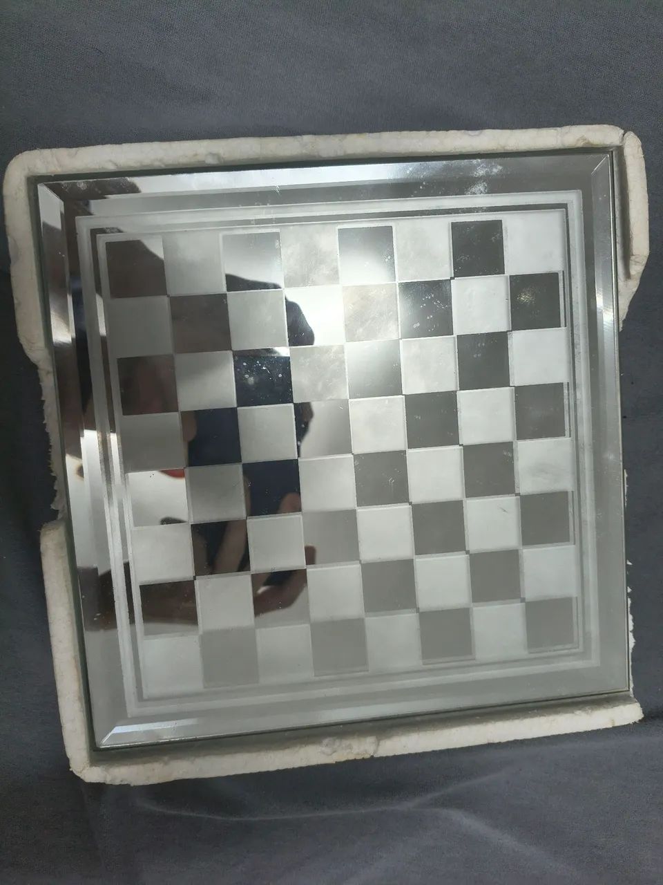 Xadrez de vidro fosca e brilhante com tabuleiro de vidro - Foto 2