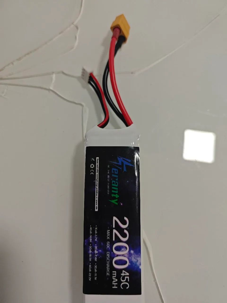 Bateria lipo 4S 2200 mah 14.8v Xt60 Drone e automodelos  - Foto 2