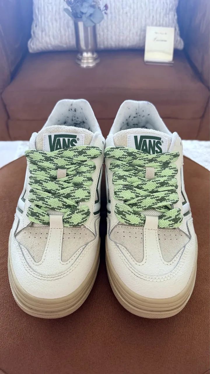Tênis Vans Upland original creme e verde ? pouco usado - Foto 3