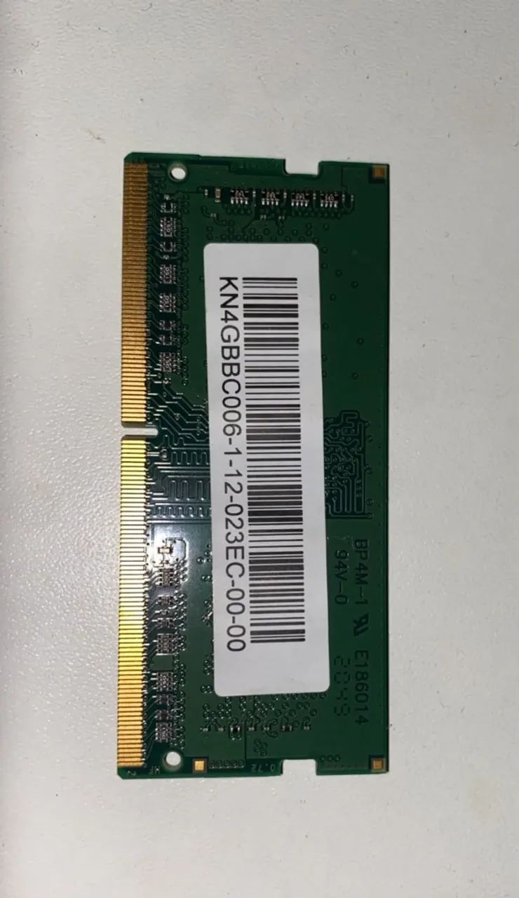 Memória RAM Notebook 4GB DDR4 2666MHz ADATA - Excelente Estado - Foto 2