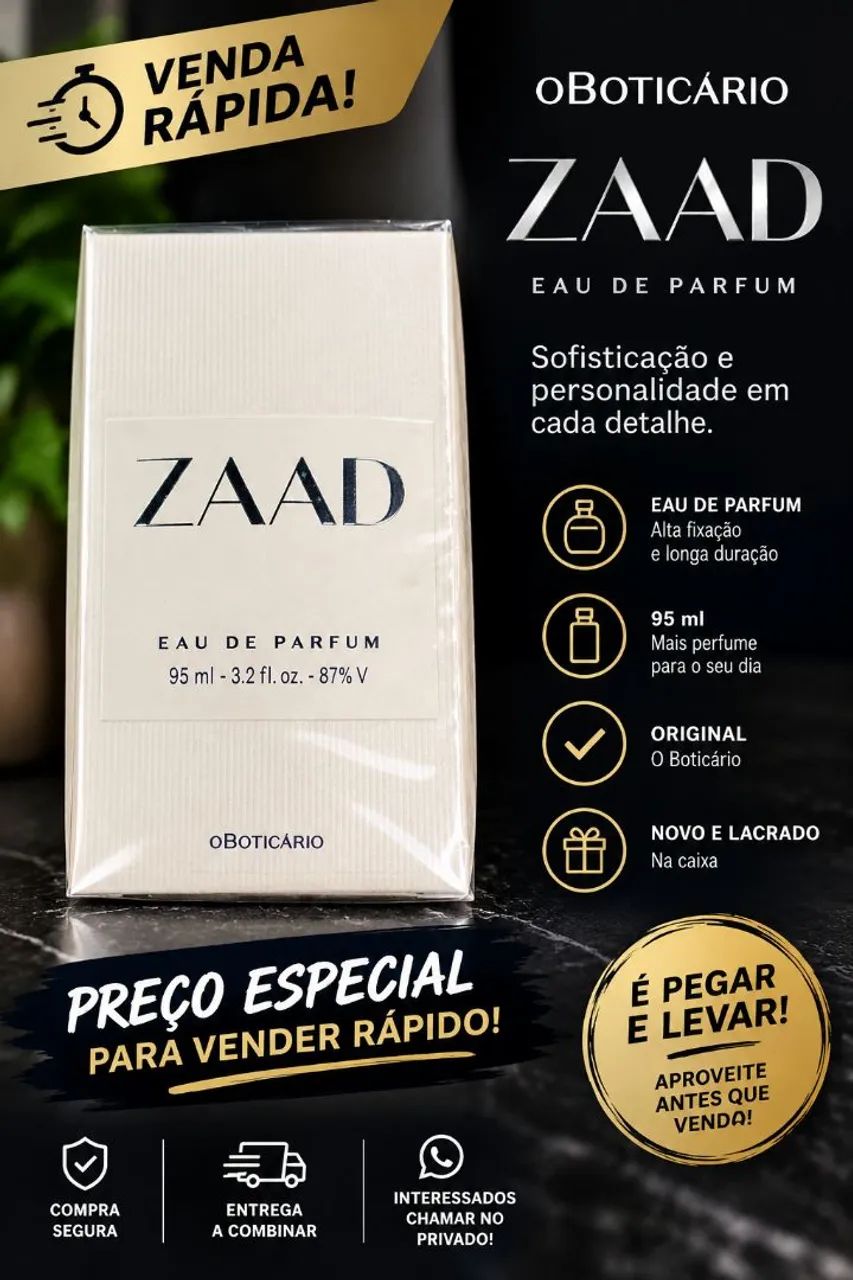 Perfume zaad masculino 