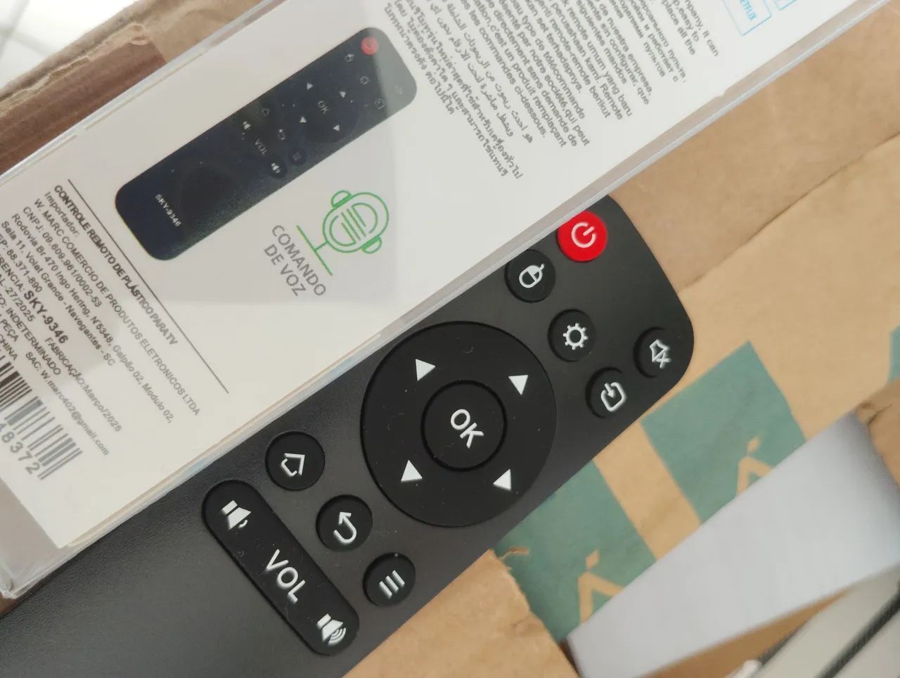 Controle remoto universal para projetores Android
